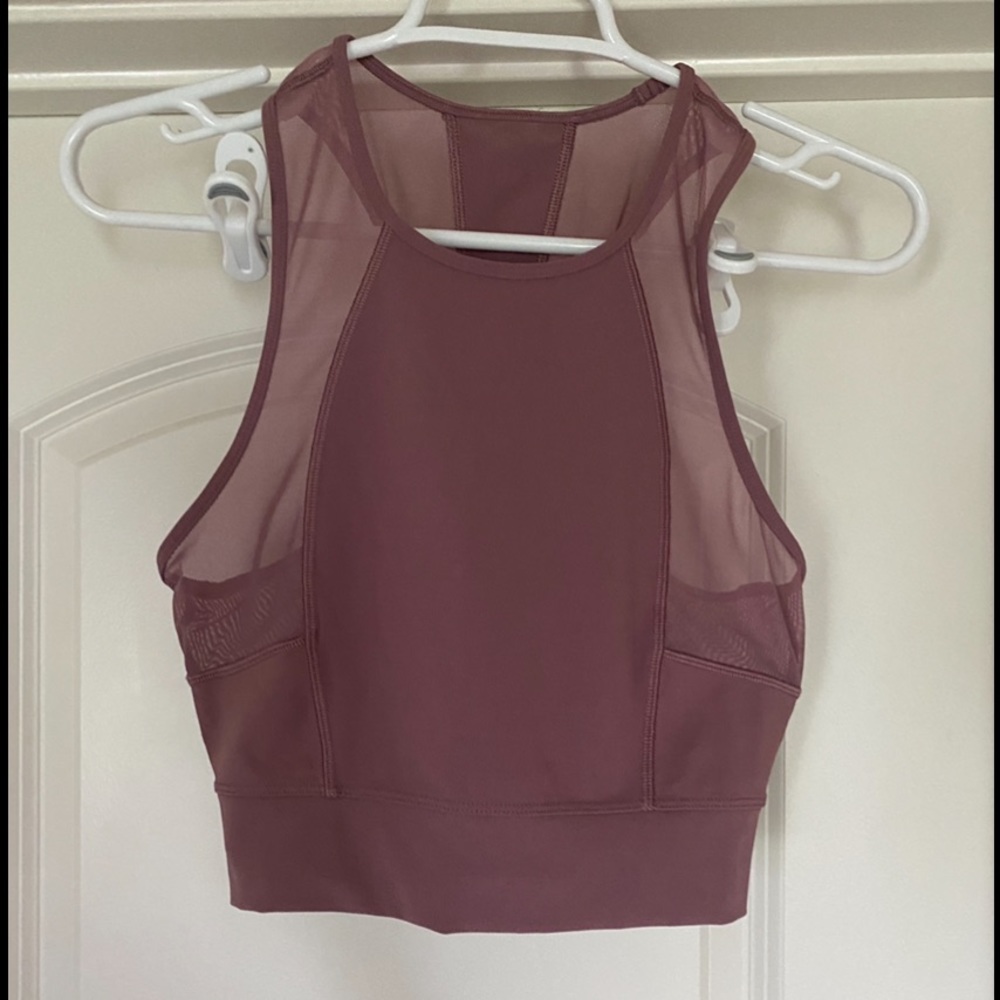 Lululemon Laser Speed Train Tank, Figue / mauve pink, Size 6